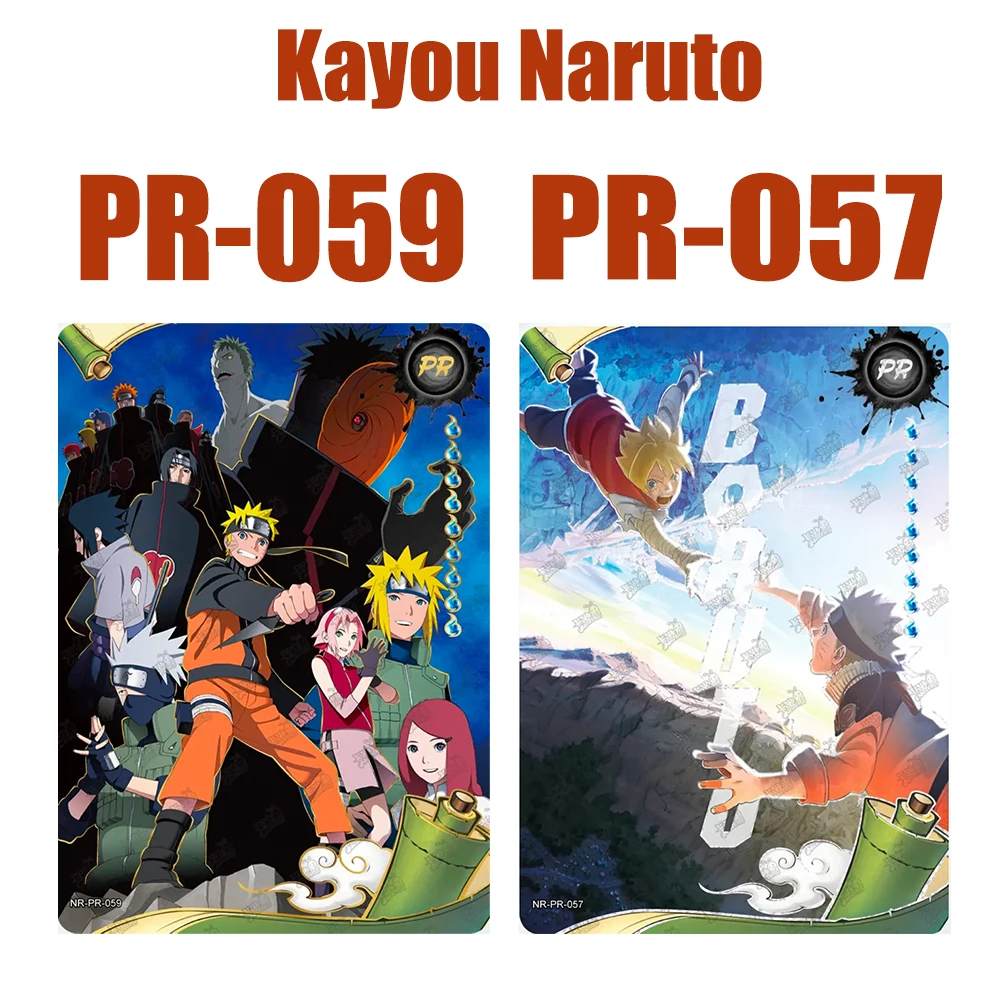 Kayou Naruto PR Card Anime Cards PR057 PR059 Akatsuki Minato Uzimaki Boruto Collectible Card Children's Toy Birthday Gifts