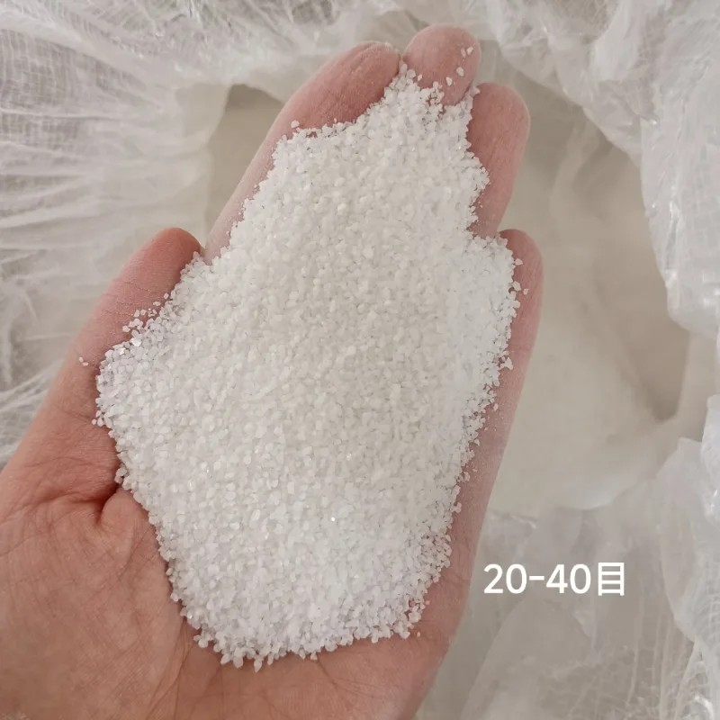 1KG Ultra-white Quartz Sand 10/20/40/80/120 Mesh Suitable for Acrylic Texture Painting Lawn Landscaping Decoration Quartz Sand