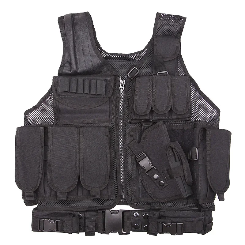 

Outdoor Tactical Training Vest 800D Breathable Mesh Tactical Vest Molle System For Hunting CS Outdoor Training