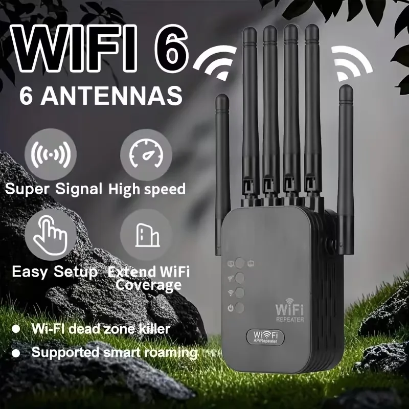 WiFi signal booster with 360° full coverage Suitable for home/office use compatible with smartphones laptops and smart TVs