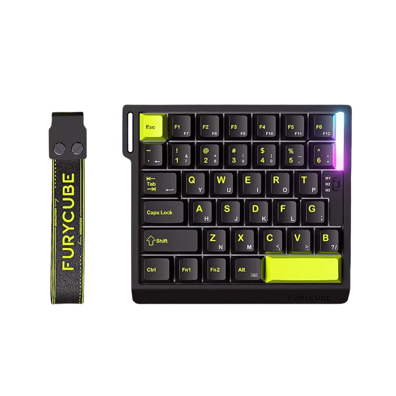FURYCUBE M35HE Magnetic Switch One-Handed Keyboard Wired Single Mode 8k Rate of Return 0.1ms Low Latency RGB Portable Keyaboard