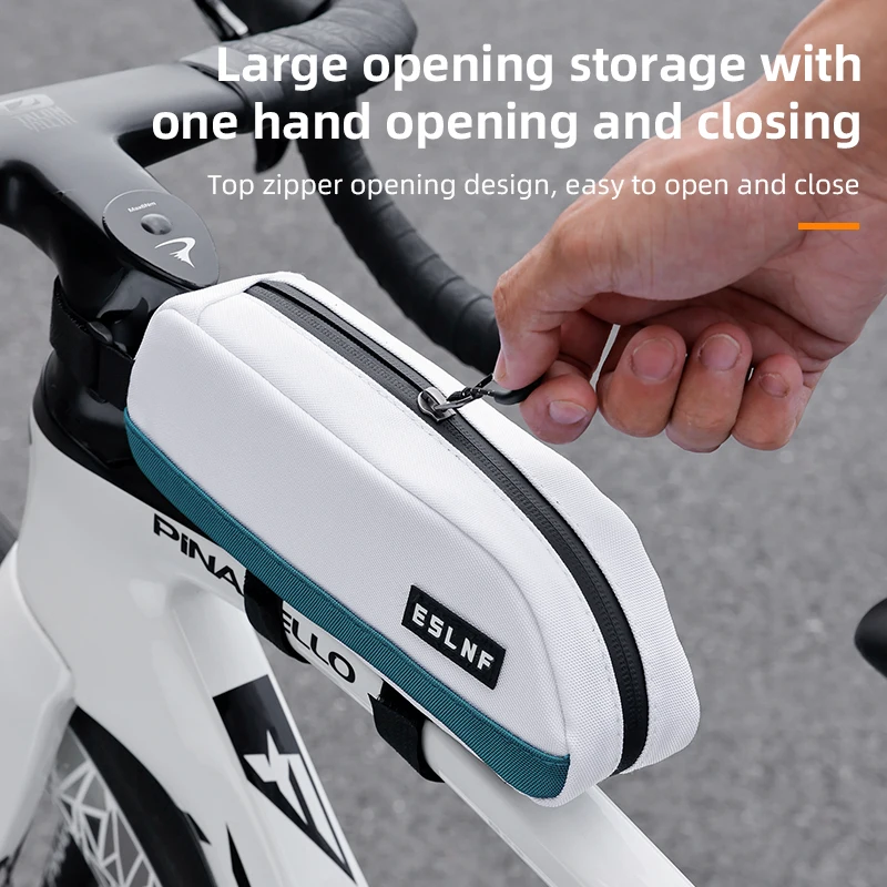 ESLNF Bicycle Top Tube Bag Portable Cycling Front Frame Triangle Bag Lightweight Bike Bag MTB Road Bike Accessories Bicycle Bag