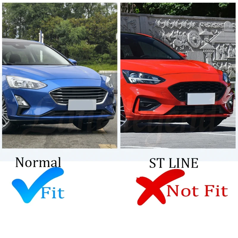 Front & Lower Grille Bumper Grill Honeycomb For Ford Focus 2019 2020 2021 2022