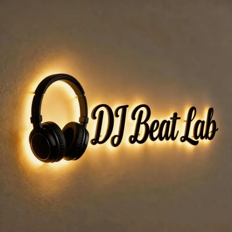 カスタム文字入り壁面ロゴ、beat-labのledライトサイン、企業用3dレストラン看板、大型の発光広告ラベル。
