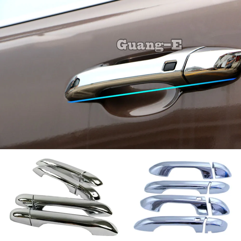 

Hot Car Body Cover Handrail Detector Sticks Frame Lamp Trim ABS Chrome Car Door Handle 8pcs For Kia KX5 Sportage 2016 2017 2018