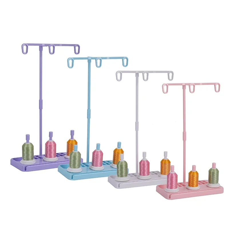 Stojak na nici do haftu z trzema szpulami Stojak do szycia Pikowanie do domowej maszyny do szycia DIY Narzędzia do szycia Akcesoria Cztery kolory