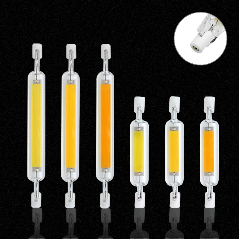 5/10 шт., светодиодные лампы R7s COB 110 В 220 В 5 Вт 10 Вт 20 Вт 78 мм 118 мм