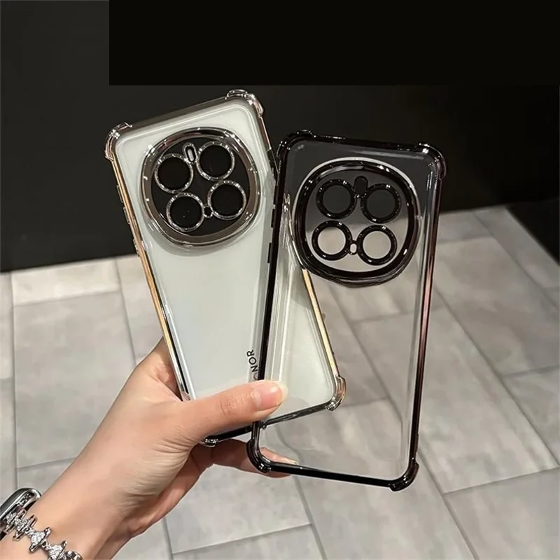 Funda para Honor Magic 7 Pro 8 6 6Pro 5 Magic 8 8Pro 5G Magic 4 5 lite, funda protectora de cámara, parachoques transparente de silicona a prueba de golpes