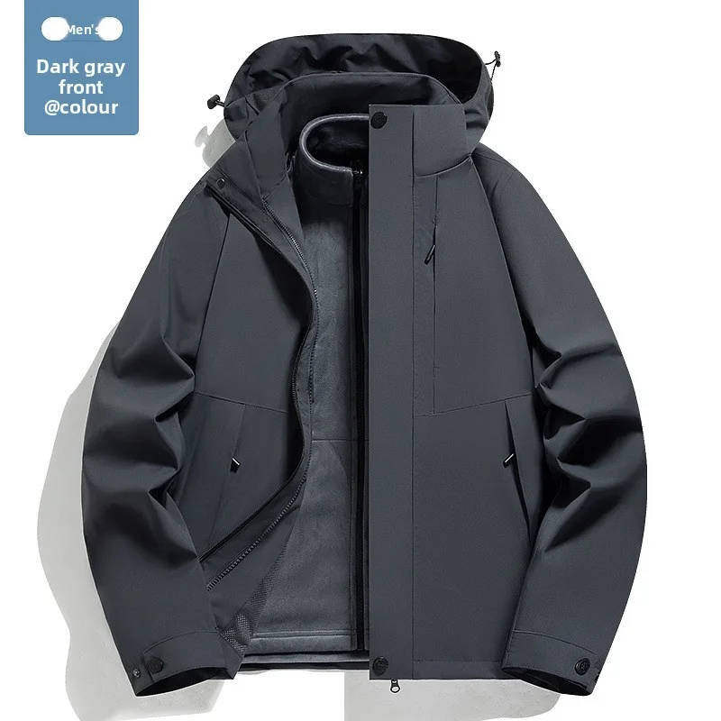 Woman Outdoor Climb Sports Jacket Comfortable Breathable Casual Jacket Men Windproof Waterproof Camping Fishing Hooded Jacket