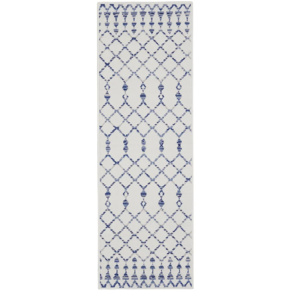 سجادة منطقة بوهيمية منخفضة المستوى ناعمة قابلة للغسل في الغسالة، عداء داخلي عتيق، زخارف هندسية قبلية سهلة التنظيف للمكتب المنزلي #3