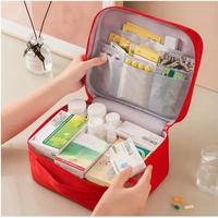 Portable Medical Bag Durable Waterproof Medicine Bag Travel Home Portable First Aid Kit with Sufficient Storage Space 1PC