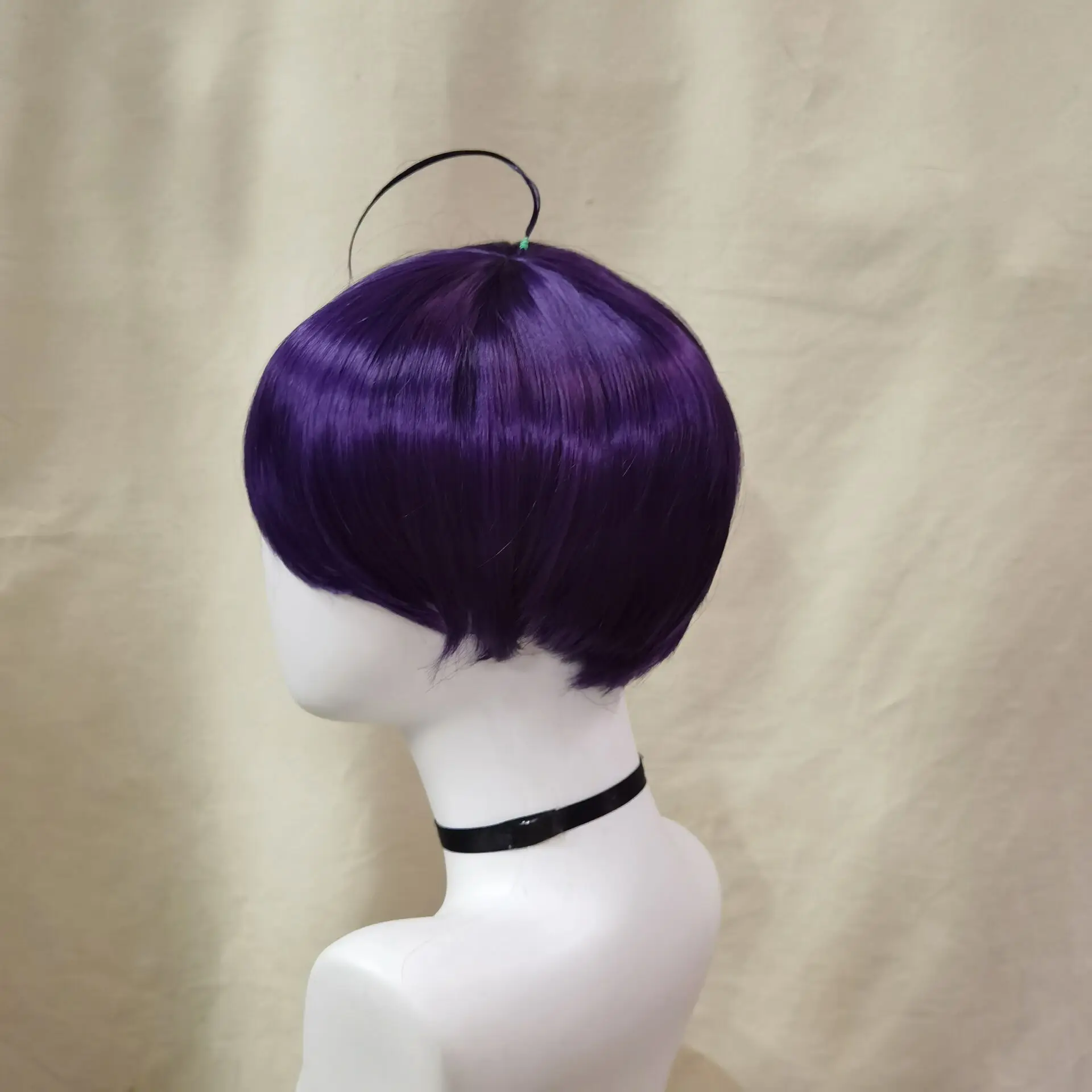 Fear Green Short Wavy Synthetic Wig Men Cosplay Wig for Boy Layered Anime Cosplay Wig Party Wig