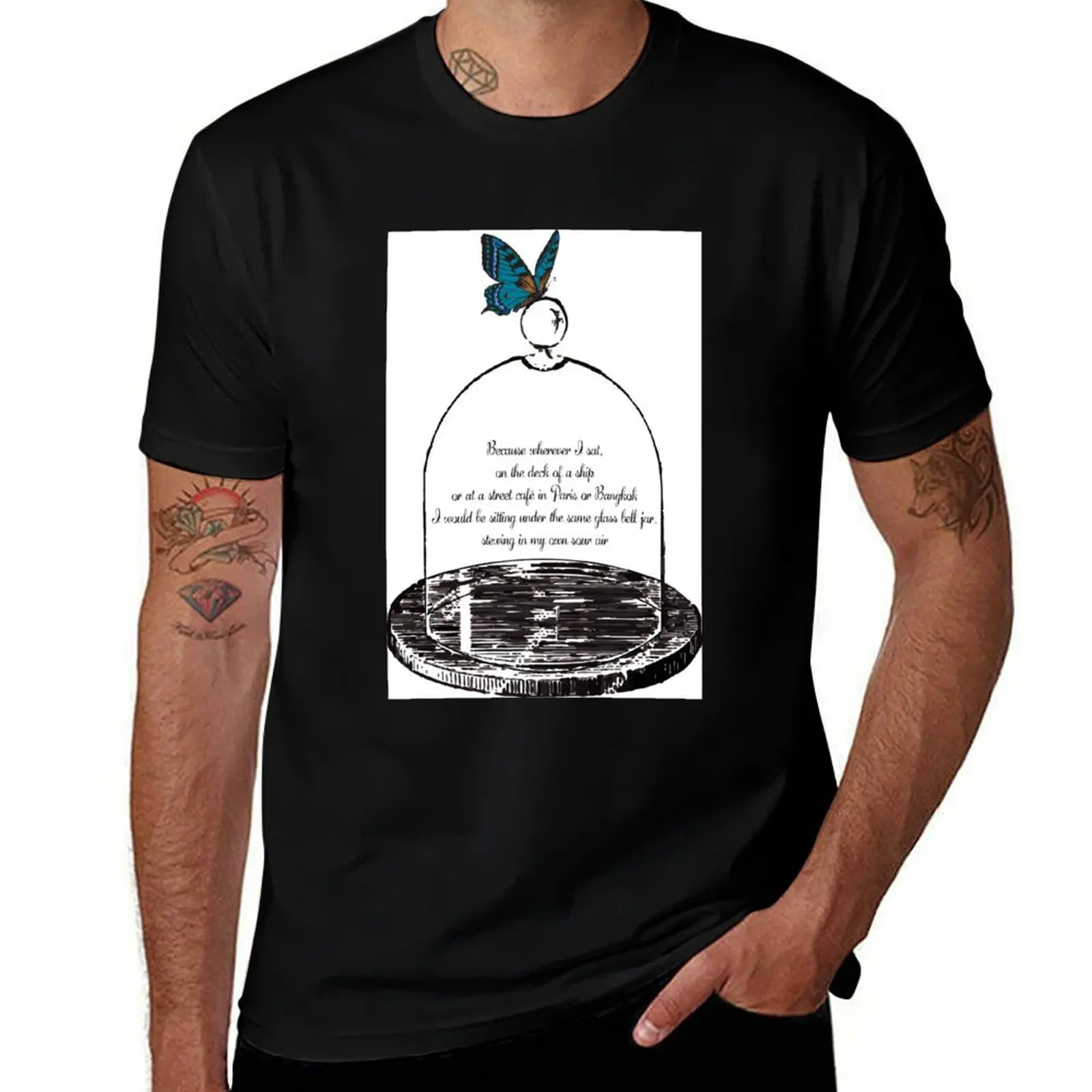 

the bell jar T-Shirt valentines boutique clothes fashion shirts oversized cotton man t-shirts men t shirts high quality