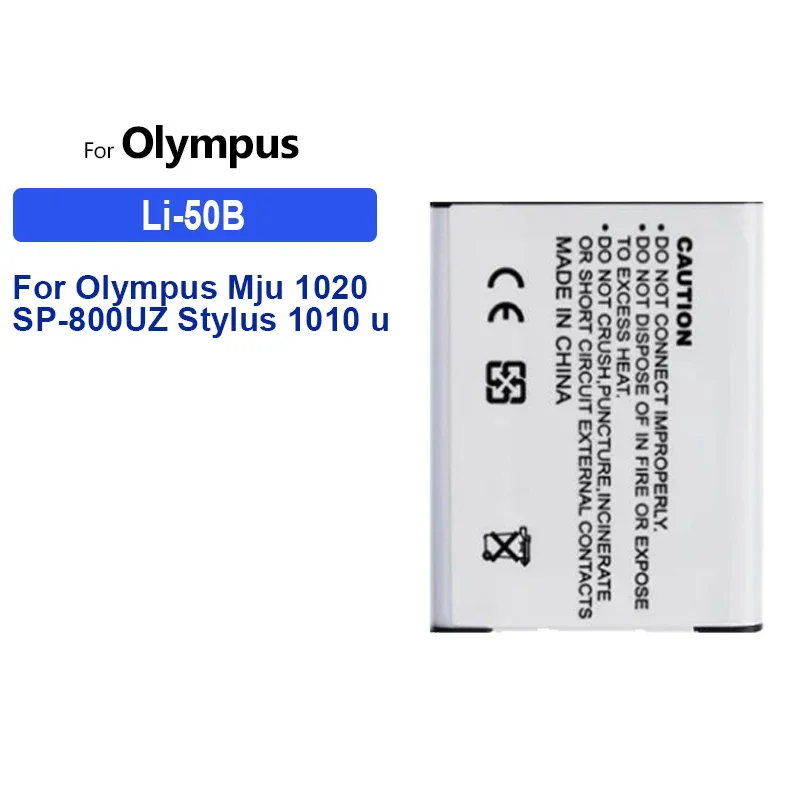 Li-50B baterai 1600mAh untuk Olympus Mju 1020 SP-800UZ Stylus 1010 u 1010 untuk Ricoh CX3 CX4 D-LI92 baterai DLI92