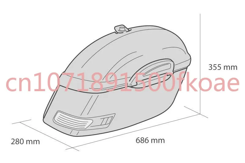 Imagem -06 - Bolsas de Plástico Rígido Abs Caixas para Motocicletas Estojo Rígido de Bagagem para Moto