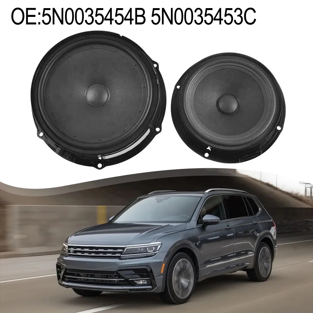 Subwoofer de graves para automóvil 5N 0035454 B Delantero 5N 0035453 C trasero para Tiguan 2009-2019 ABS bocinas y alarmas de coche accesorios interiores
