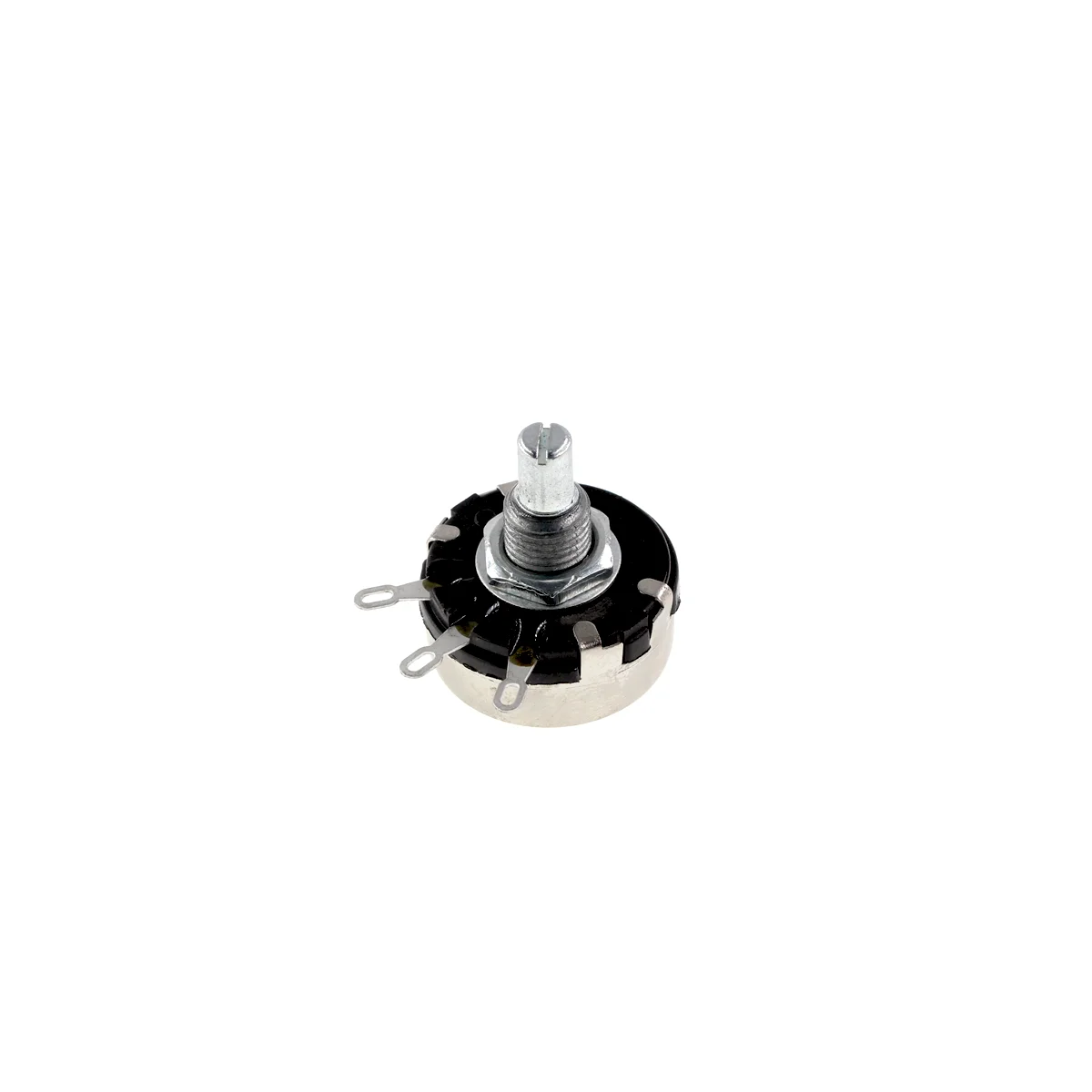 2 Stuks Wx110 (010) 6Mm Ronde Metalen As Enkele Draai Draad Weerstand Wond Potentiometer 1K 2.2K 3.3K 4.7K 5.6K 6.8K 10K 22K Ohm