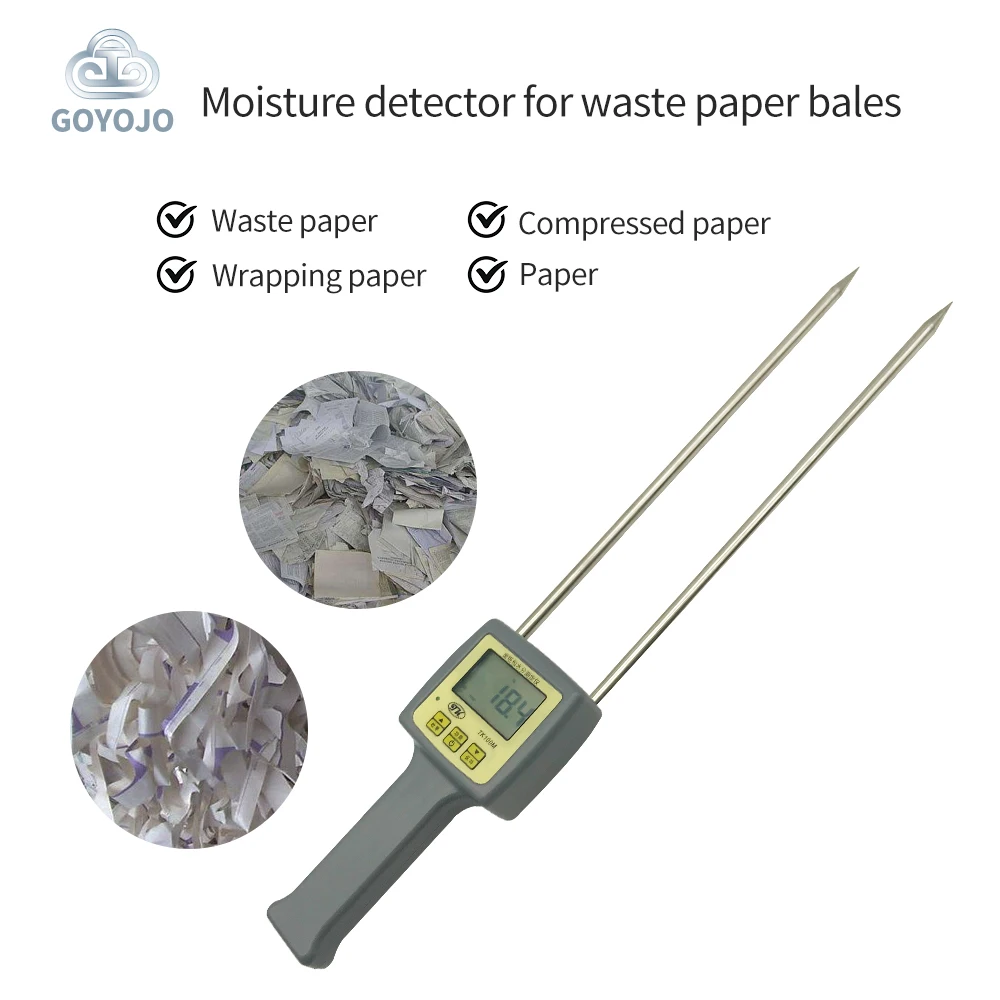 

Paper Measuring Instrument Pin Type TK100M Waste Bag Moisture Meter For Furniture/Recycling/Printing/Packaging/Constructio