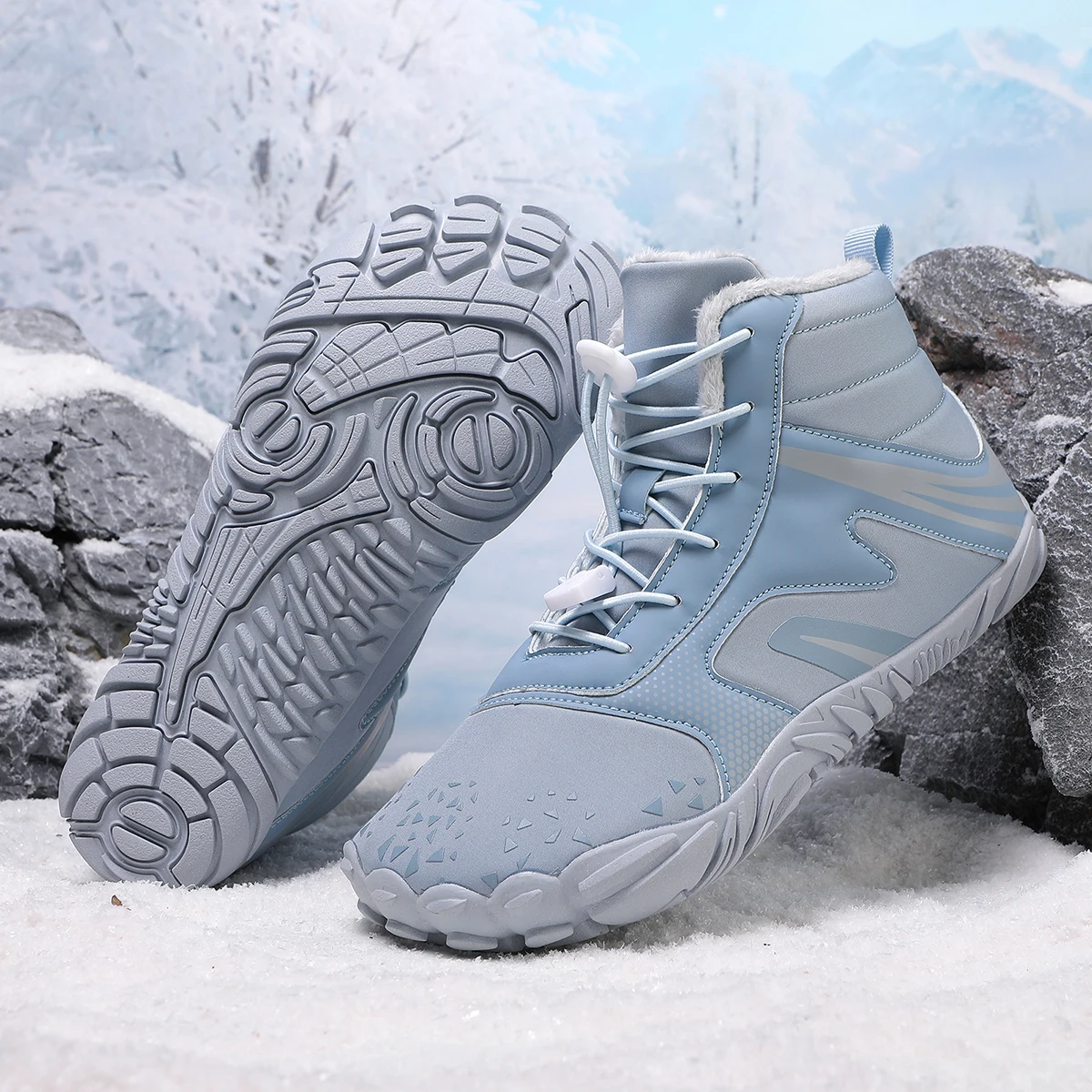 2026 Women's Winter Velvet Warm And Thick Mother's Shoes Snow Boots Sports And Leisure Middle-aged And Elderly Walking Shoes Ant