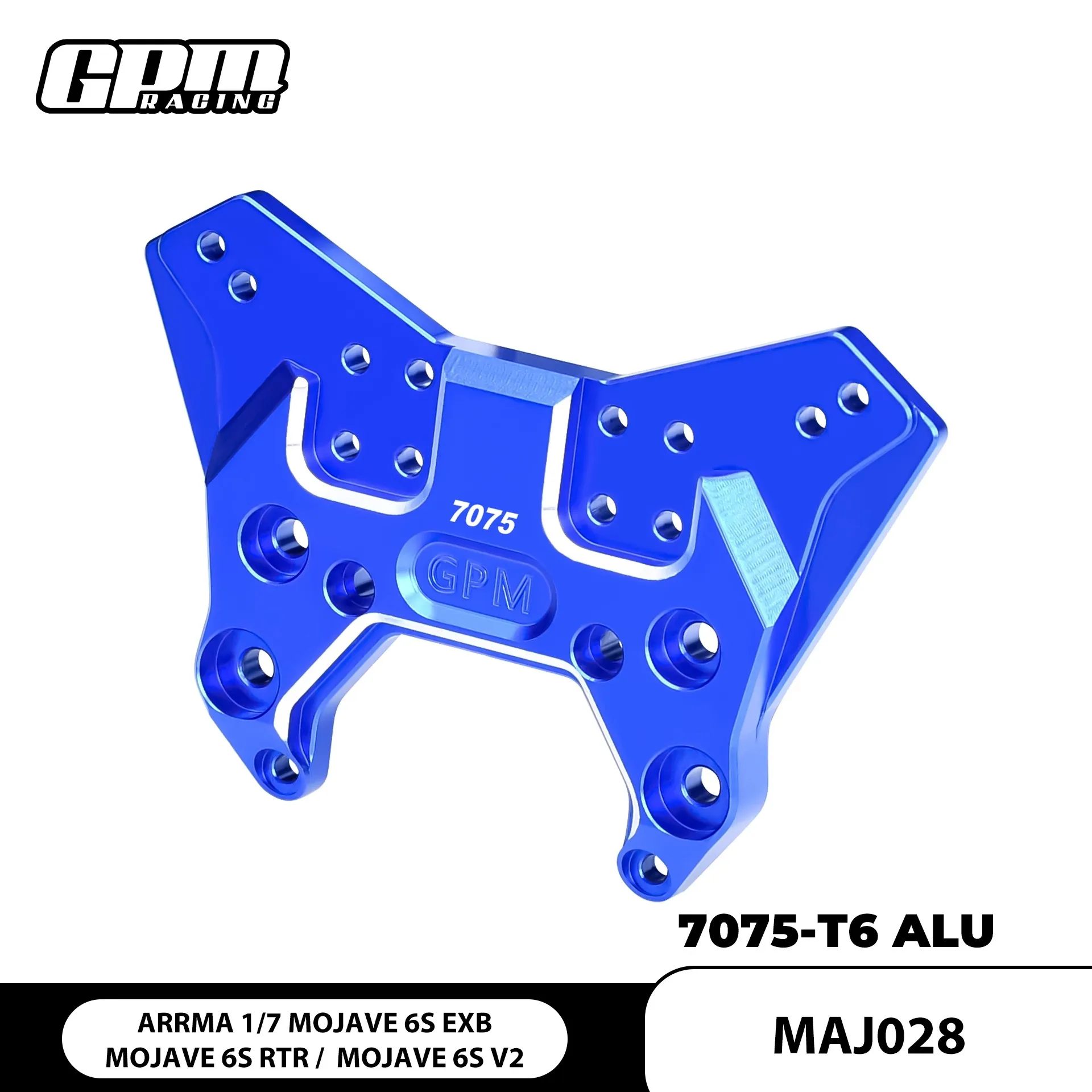

ARRMA 1/7 6S Mohave EXB/RTR/V2 aluminum alloy 7075 front shock absorber plate