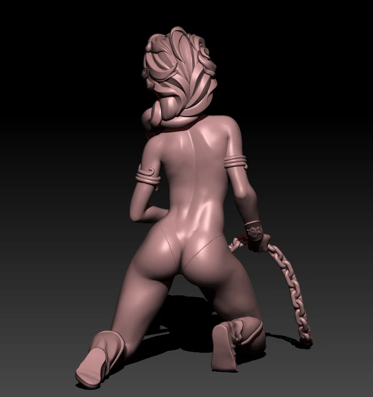 80mm Resin Model Kits Sexy Girl Figure Unpainted No Color RW-441