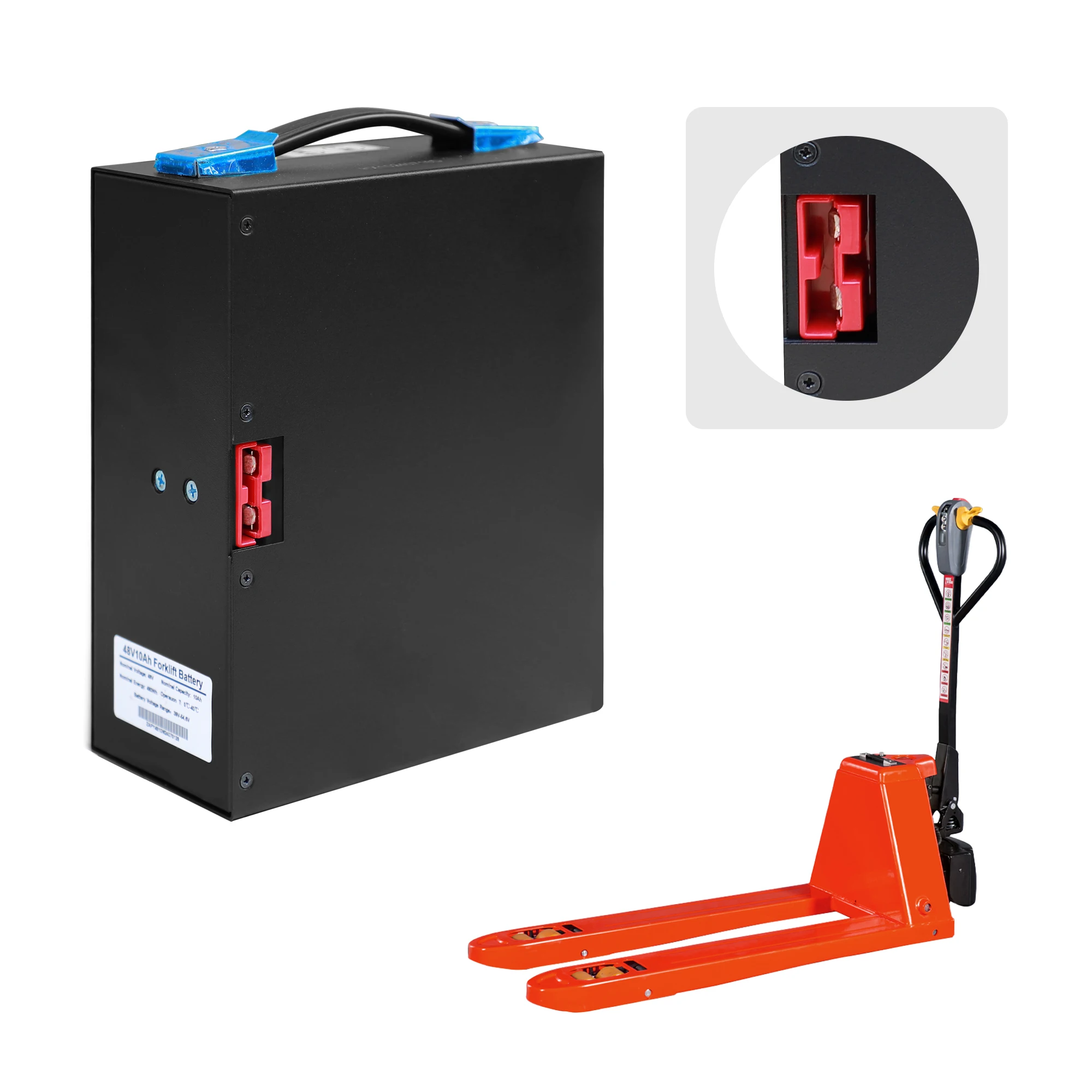 

48V 10Ah LiFePO4 Lithium Battery for Electric Pallet Jack EPT40H, EPT33H, PPT40H, PPT44H ,CBD15-WS, TB20E Lithium Battery