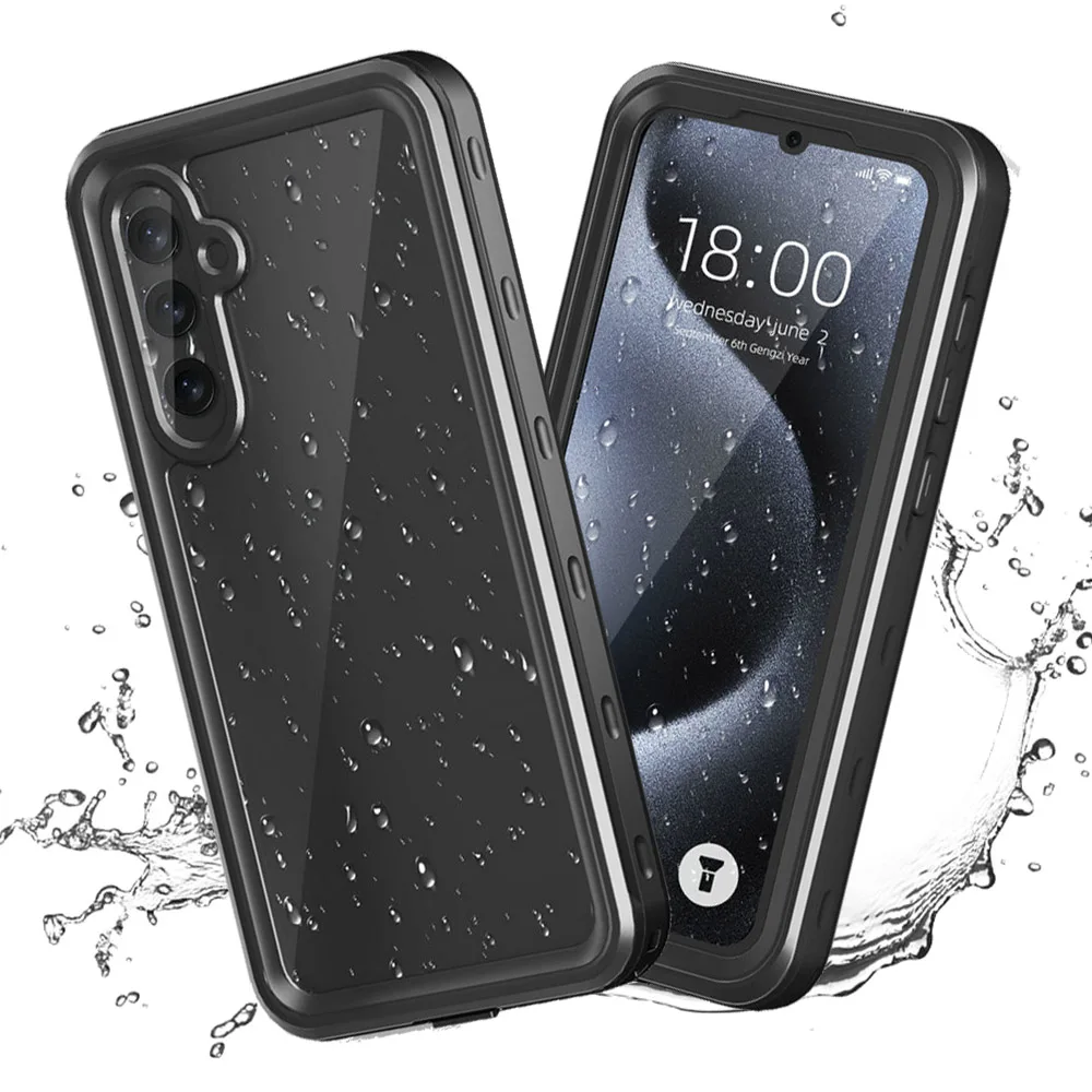 A55 A35 A25 A15 4G 5G Waterproof Case IP68 360 Protect Crystal Seal Etui for Samsung Galaxy A55 Case Phone A 15 25 35 55 Funda