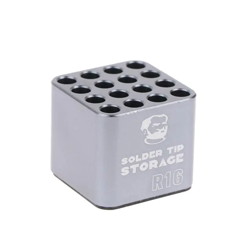 R16 Multifunctional Soldering Iron Tips Storage Box Welding Head Holder For C210 C245 C115 T12 Heating Core Organizer