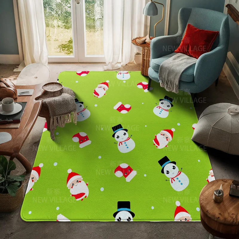 House entrance carpet Home door mat Living Room Bath Foot bathroom non-slip water absorption rugs bath Merry Christmas winter