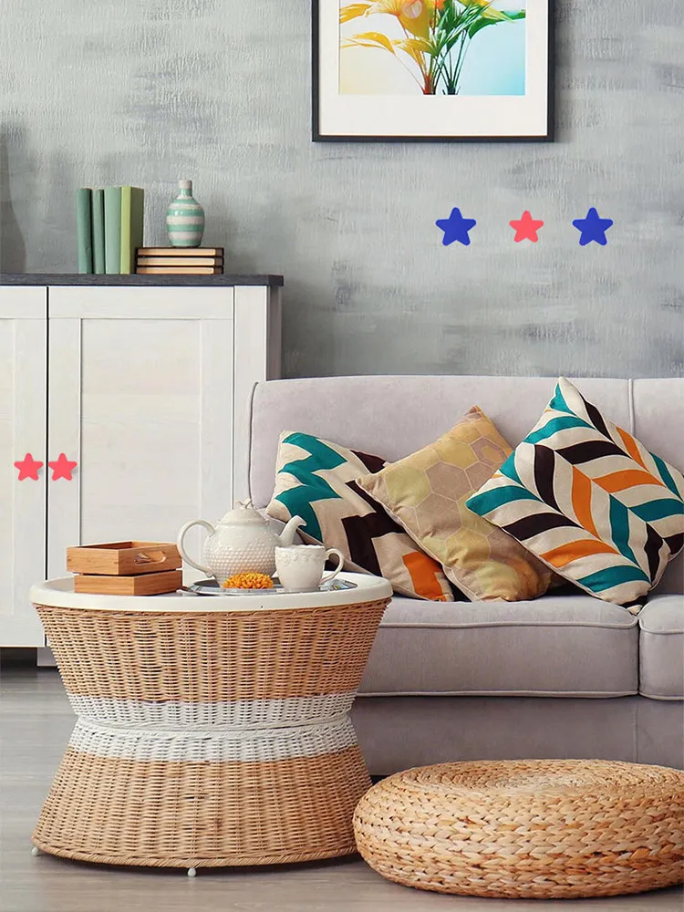 Soft Rubber Single Hole Handle Children's Room Cute Cartoon Clouds and Stars Anti-Collision Cabinet Door Creative Small Handle