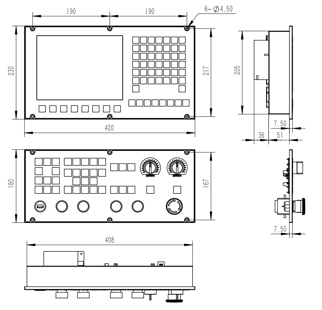 Advanced Siyuer 998T-MAX CNC Controller 3 Axis Servo Bus System Retrofit Kit with PLC Programming Sinumerik 840d Control