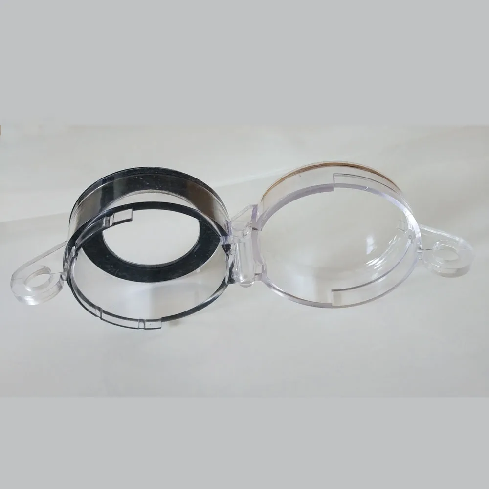 30mm/22mm emergency pushbutton switch protection guard cover box transparent dust cover 50x32mm