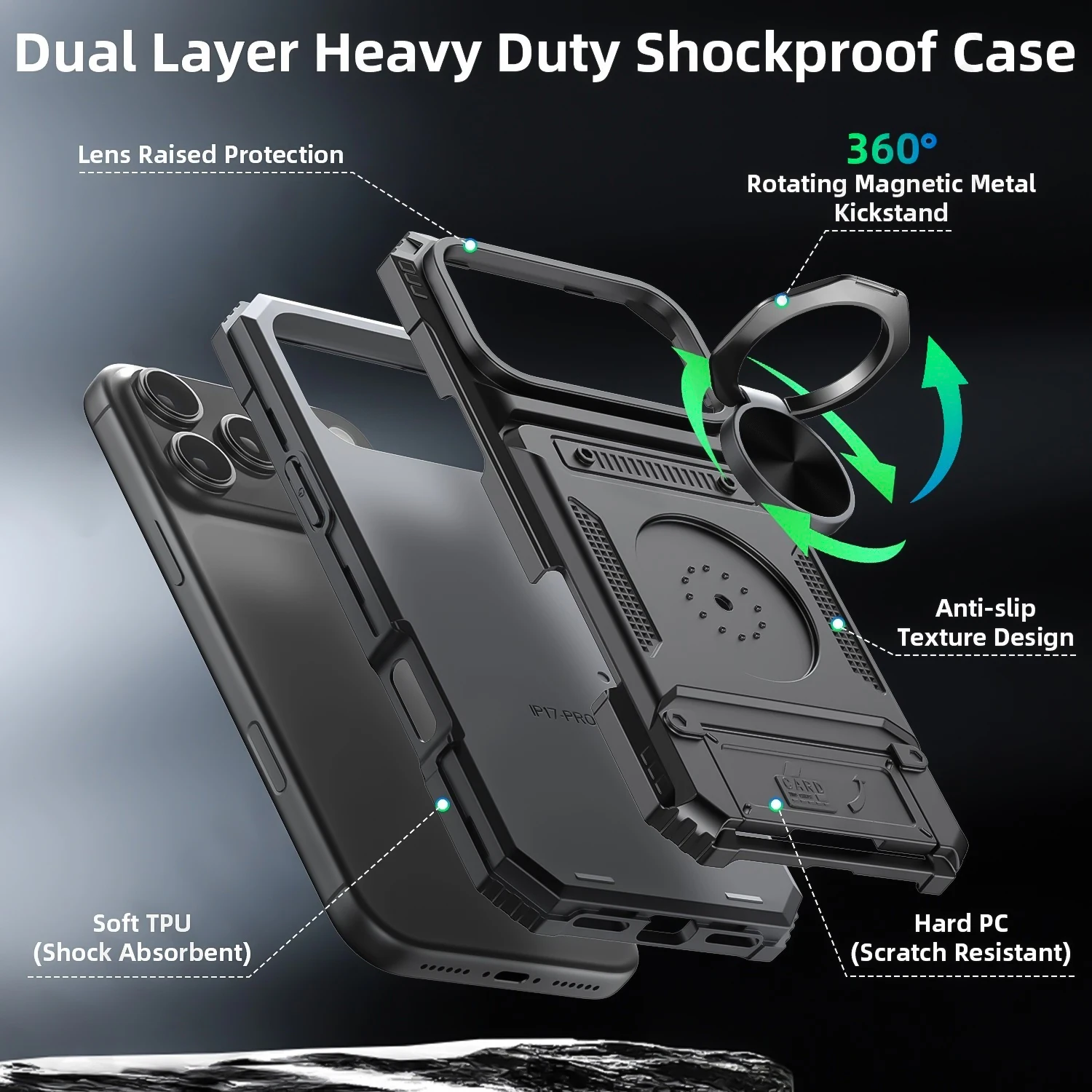 Hidden Flip Card Slot Armor Phone Case For iPhone 17 12 13 16 Pro Max Air 15 14 Plus Metal Ring Magnetic Stand Protector Cover - AliExpress 202192403 Hidden Flip Card Slot Armor Phone Case For iPhone 17 12 13 16 Pro Max Air 15 14 Plus Metal Ring Magnetic Stand Protector Cover - AliExpress 202192403