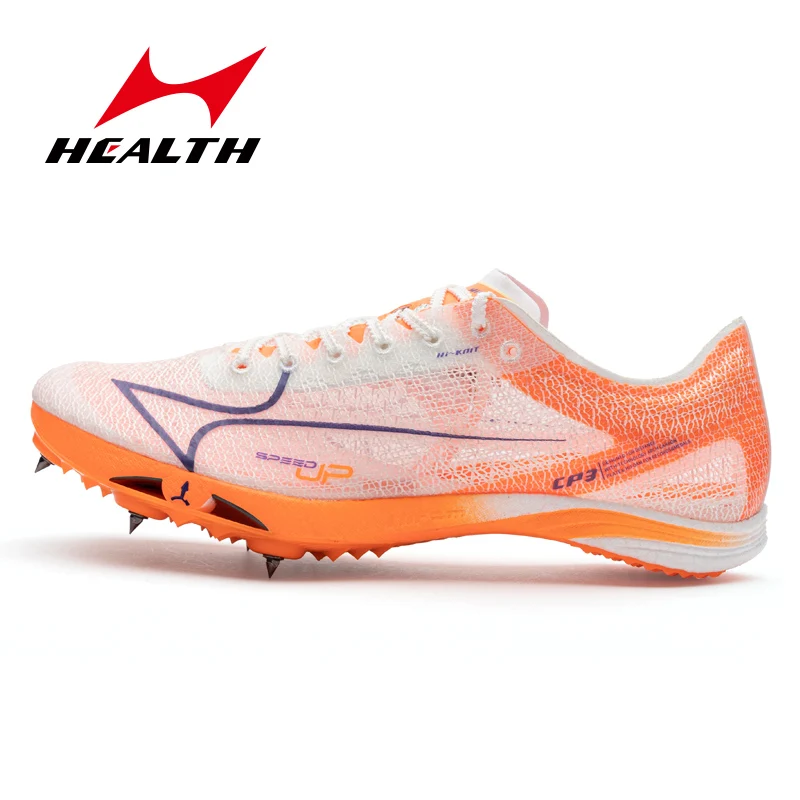 Health Arch Carbon Plate Ultralight Spike Sprint Shoes Professional Track Field Competition Medium Long Distance Running Sneaker