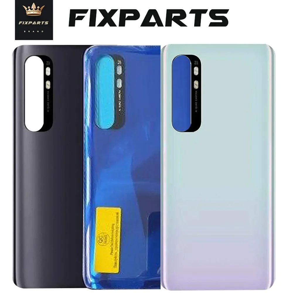 Pełna nowa dla Xiaomi Mi Note 10 Lite Tylna pokrywa Tylna obudowa Drzwi Obudowa Zamiennik dla Mi Note 10 Lite Pokrywa baterii z obiektywem