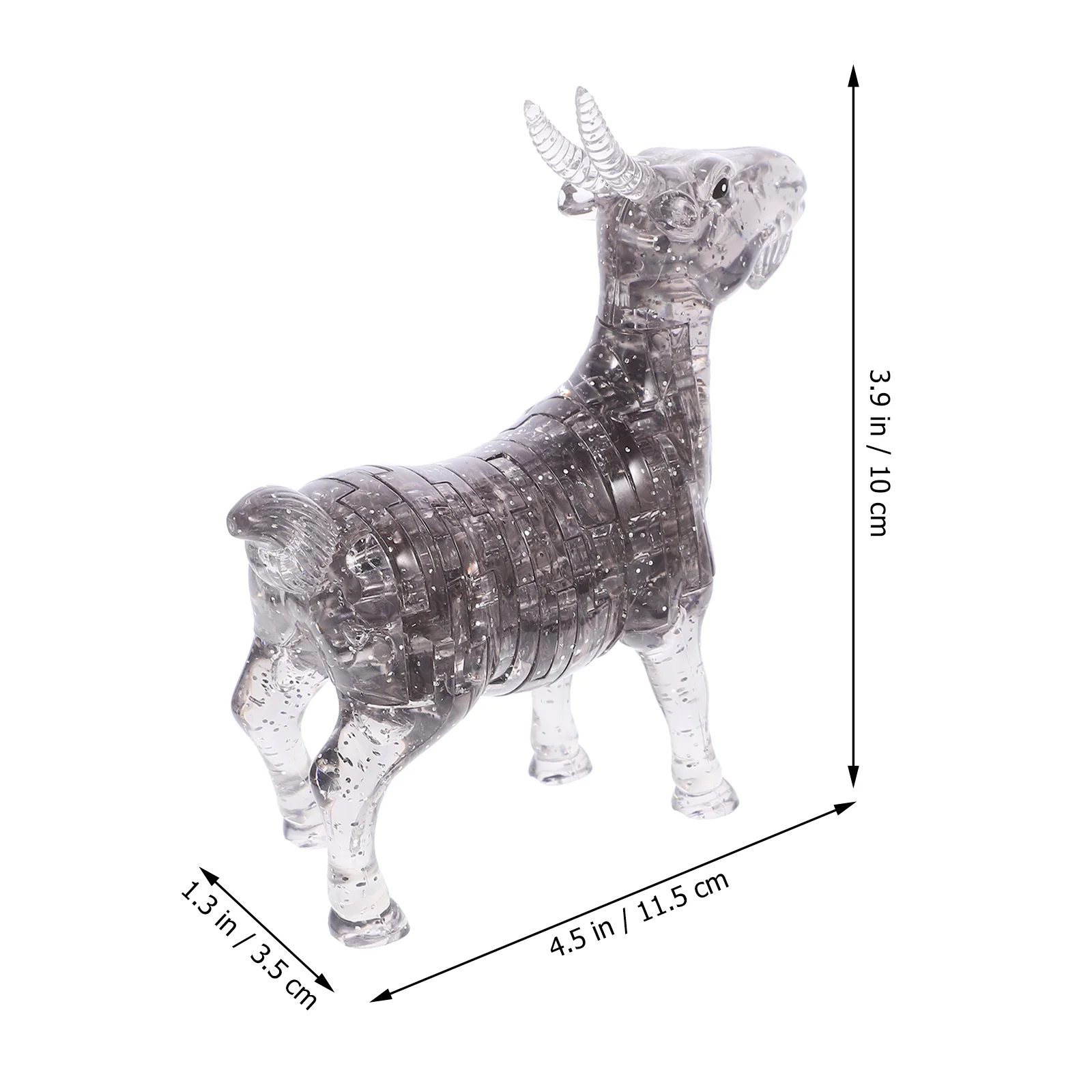 Three-dimensional Crystal Puzzle Animal Goat Decoration Glass Ornament Desktop Birthday Gift Child