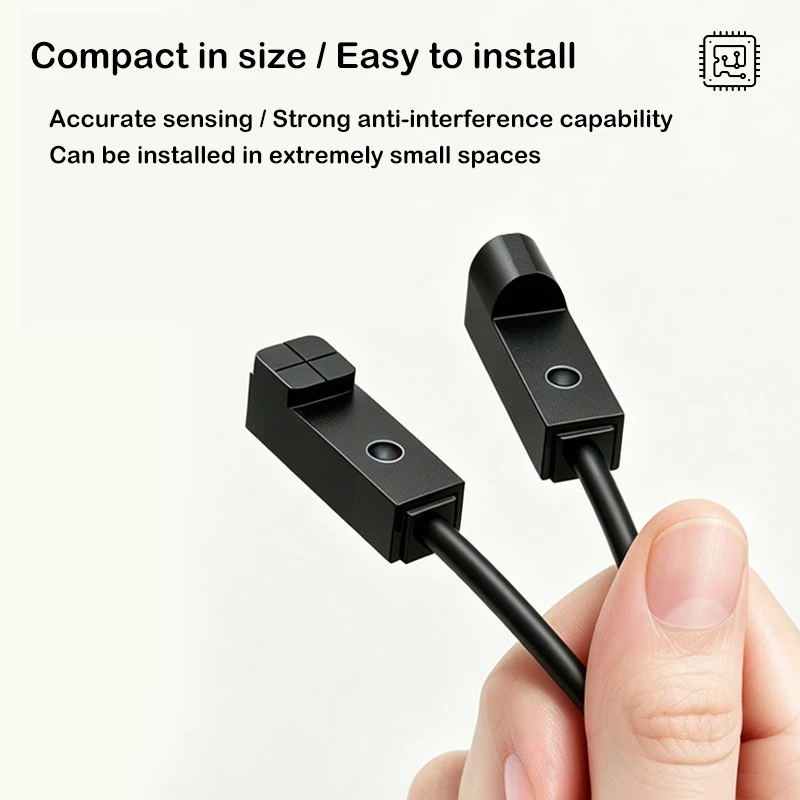 Small square inductive proximity switch sensor - Miniature metal proximity sensor with small size and easy installation