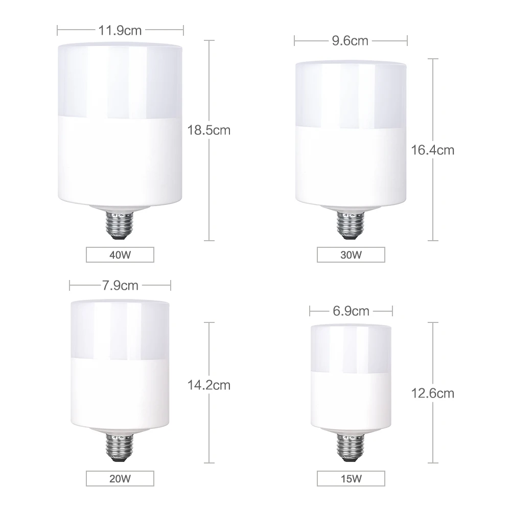 4pcs E27 Base 5500K Bright Photography Day-light LED Bulb Continuous Lighting Lamp For Softbox Photographic Photo Shooting