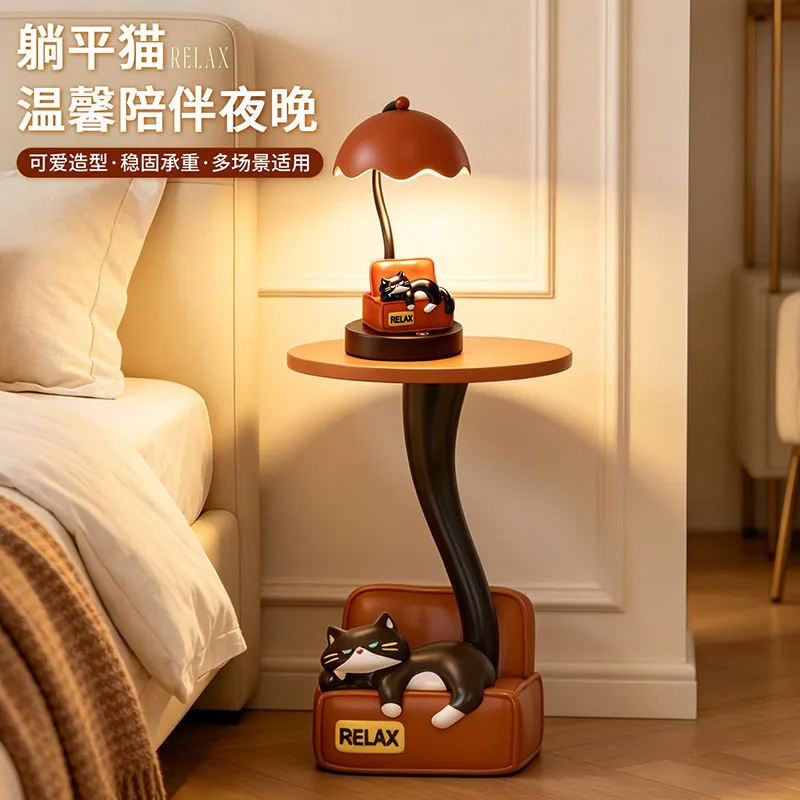 Home Decor Creative Bedside Table Household Bedroom Small Side Tables Cute Cartoon Children's Room Nightstand Housewarming Gifts