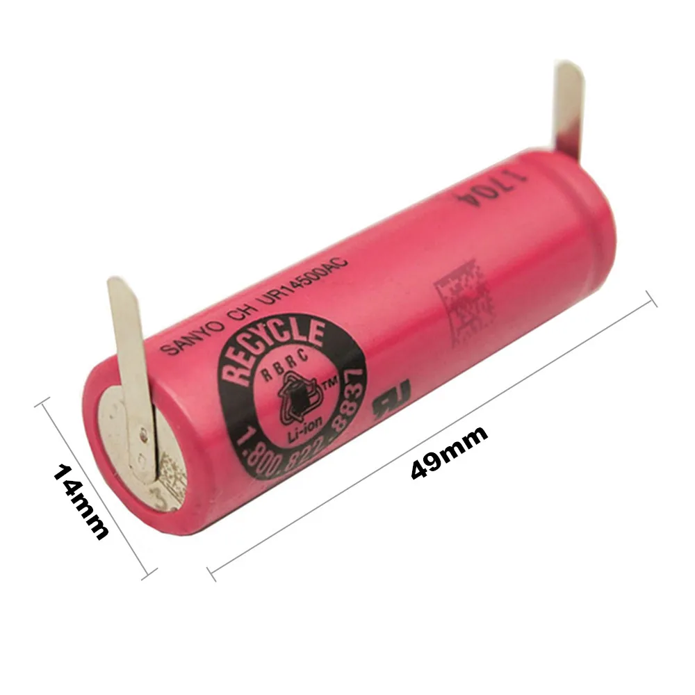 

Original UR14500AC 3.7V 740mAh Battery for Braun Oral B iO4 iO5 iO6 iO7 iO9 iO8 iO10 Toothbrush Shavers With Nickel Plate Sheets