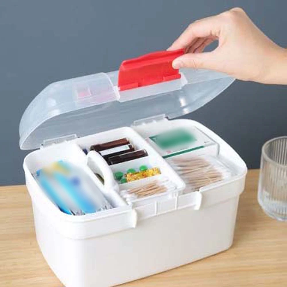Multi-layer Large Pill Box Portable Large Capacity Large Pill Case Plastic Pill Tablet Container Pill Storage Organizer Unisex