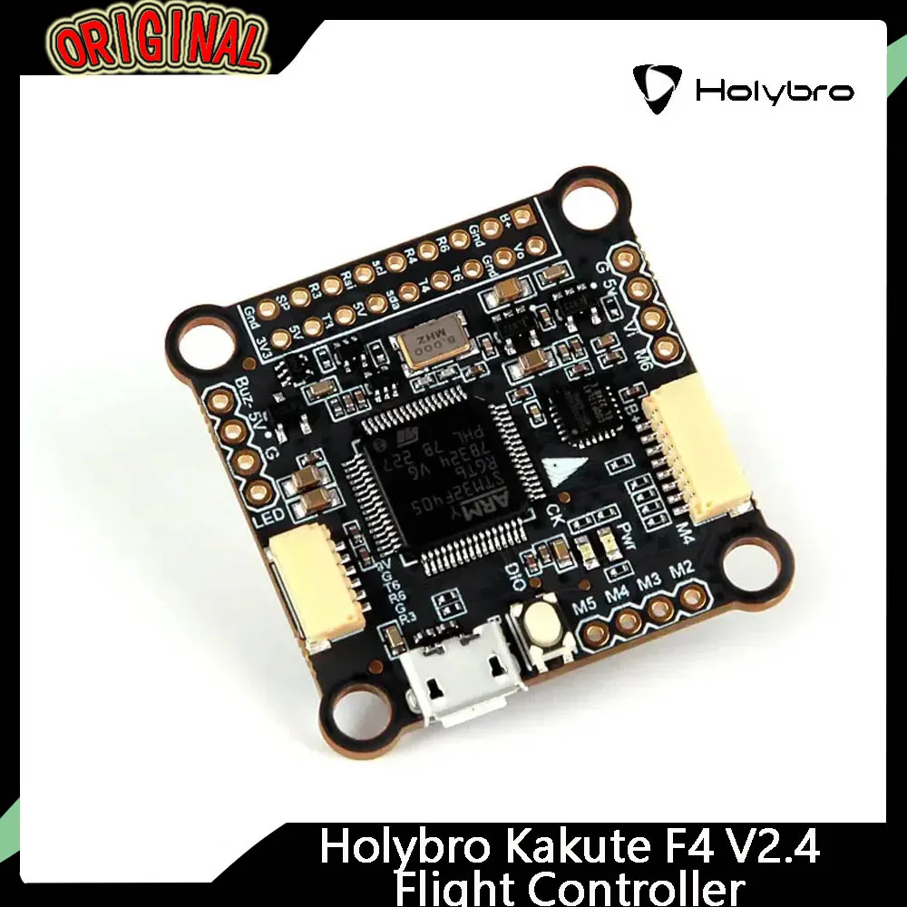 

Holybro Kakute F4 V2.4 Flight Controller with MPU6000 BMP280 Barometer OSD 30x30mm 2-8S for RC FPV Freestyle Drones Long-Range