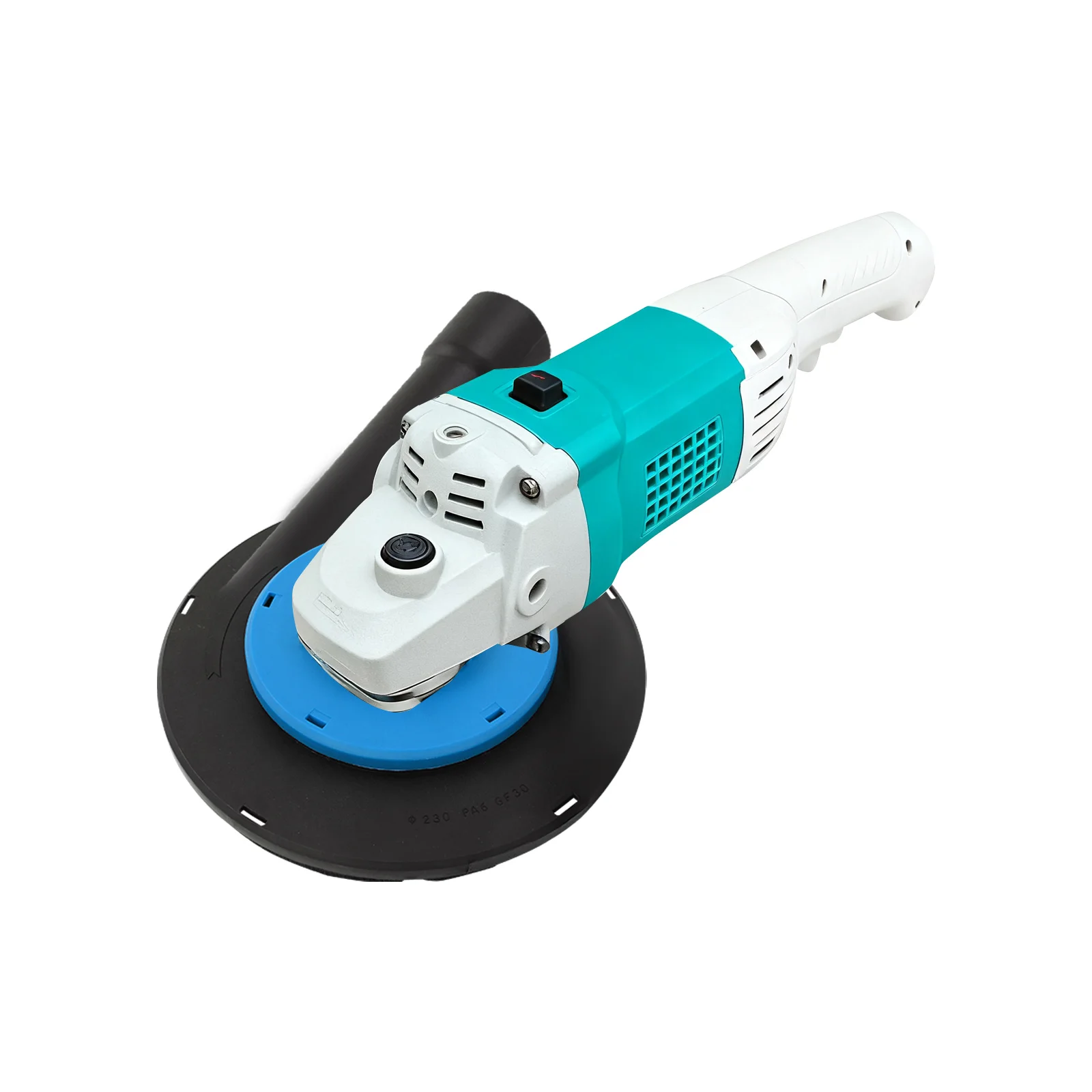 Dust Cover for Angle Grinder 7-9 Inch, Hand Grinder Dust Shroud with Vacuum Port, Nylon Iron Retractable Spring for Stone Processing