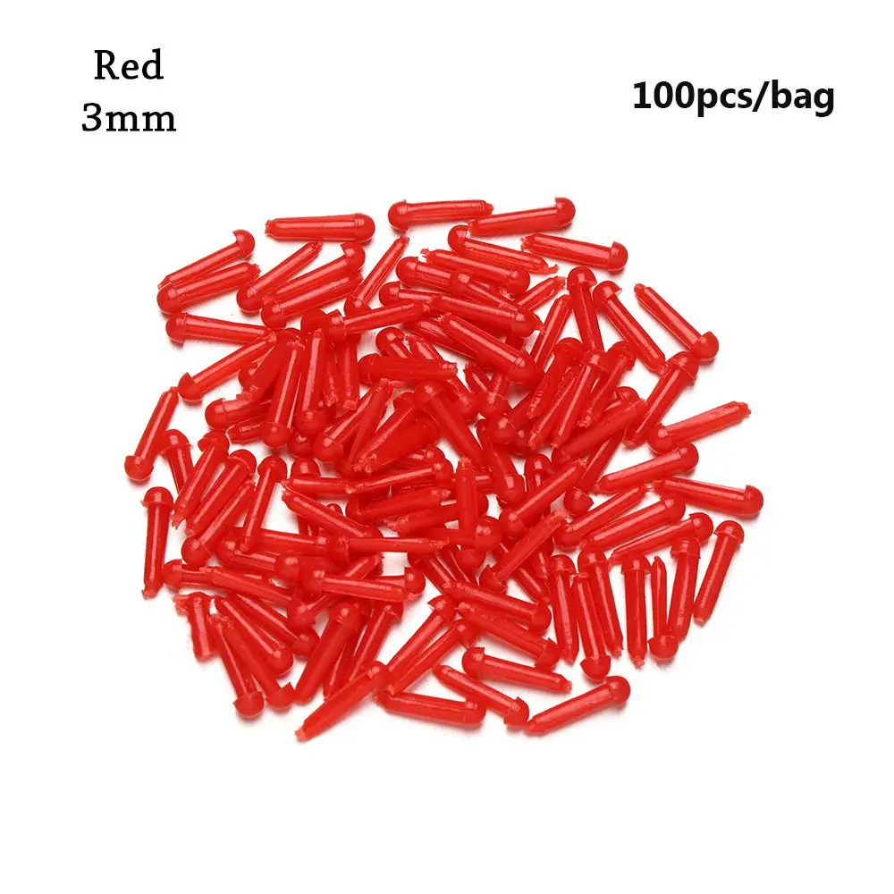 100pcs/bag Black/Red 3mm/4mm/5mm/6mm DIY Plastic   Eyes Safety Oval Nose Animals Noses Accessories   Eyes