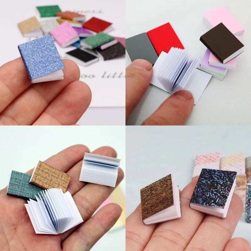 

Крошечный реквизит, милые мини-красочные книги, модель блокнота, миниатюрное украшение для кукольного домика, игрушки для Blyth, аксессуары для кукол BJD, подарки для детей