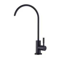 Kitchen Faucets Direct Drinking Tap Black Matte Stainless Steel kitchen Water Filter Tap RO Purify System Reverse Osmosis