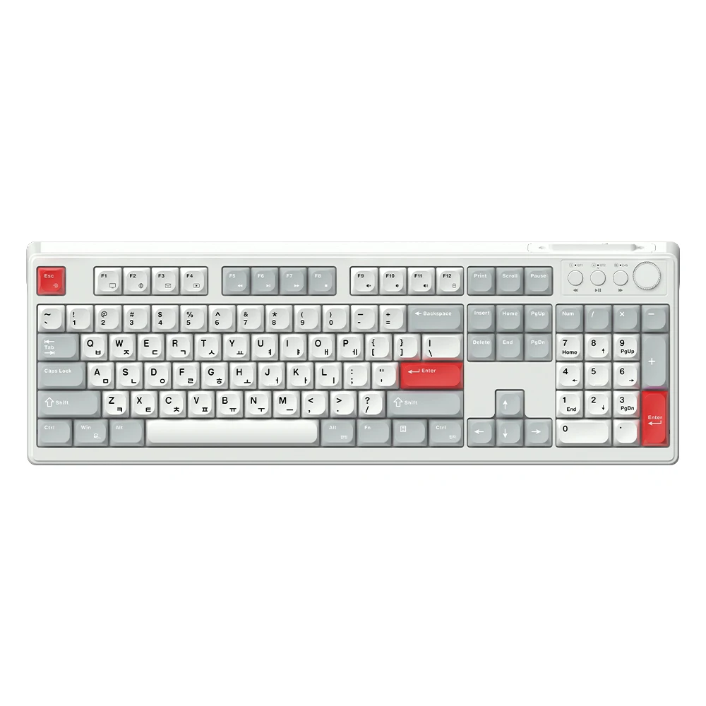 Hansung Computer Gk104 Officemaster 3-Mode لوحة مفاتيح غشائية منخفضة الضوضاء [N]