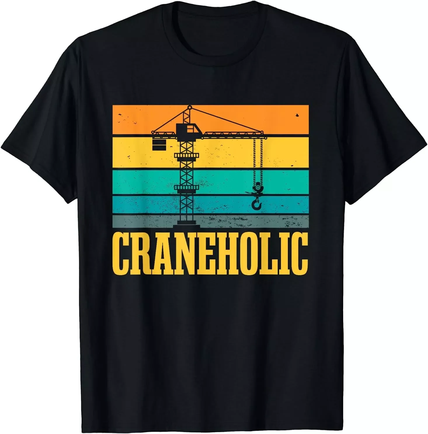 Crane Operator Retro Vintage Best Gift Idea Tee T-Shirt