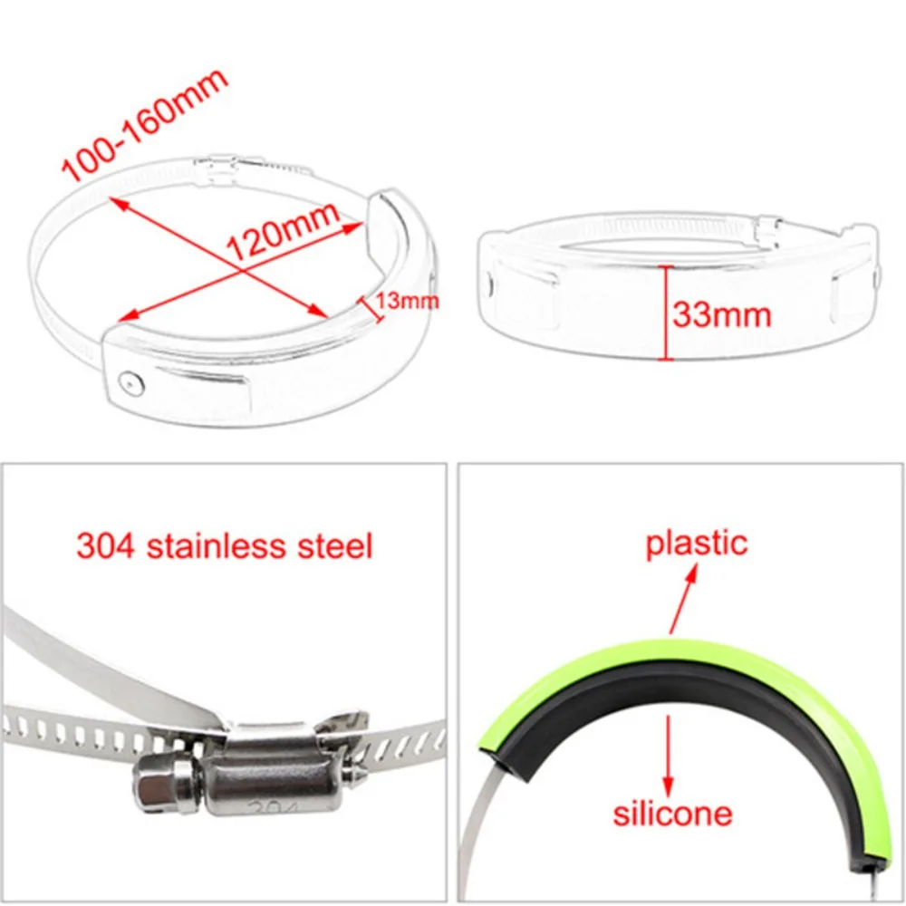 Motorcycle Off-road Vehicle Universal Circular Exhaust Pipe Anti Fall Cover Protective Ring