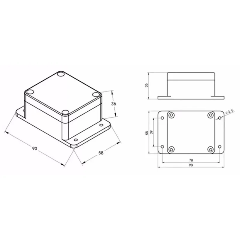 6-Axis Displacement Inclinometer, Triaxial Angle Measuring Device，Industrial Inclinometer Sensor, RS485 Dual-Axis Tilt Sensor